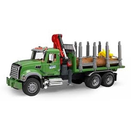 BRUDER BR02824 Mack Granite Kütük Taşıyıcı Kamyon