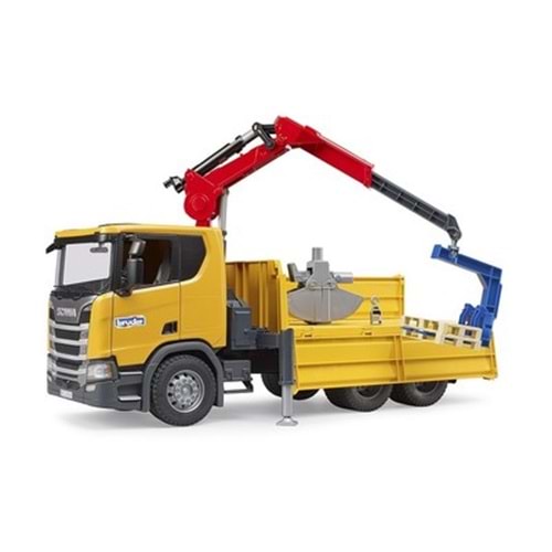 BRUDER BR03551 SCANIA 560R VİNÇLİ ŞANTİYE KAMYONU