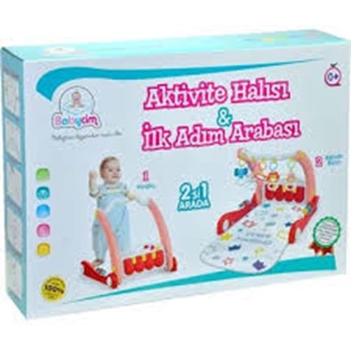 BİRLİK E0634 AKTİVİTE HALISI İLK ADIM ARABASI PEMBE