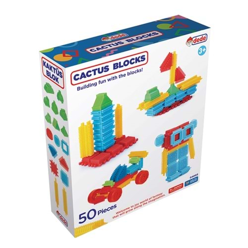 DEDE 04003 50 PÇS KAKTÜS BLOK