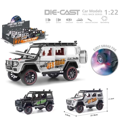 VARDEM HCL-810PACEK BIRAK 1:22 SES-ISIKLI BUHARLI DFSAFARI JEEP
