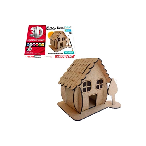 KUMTOYS 3D 4 MODEL AHŞAP BOYAMA