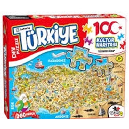 VARDEM TOT 7213 TURKIYE KULTUR HARITASI PUZZLE