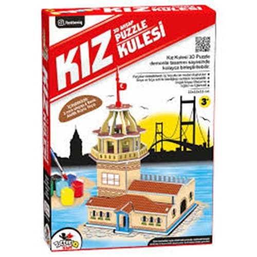 VARDEM TOT7320 KIZ KULESI AHSAP BOYAMA SETI