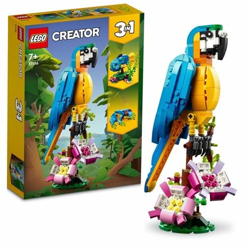 LEGO 31136 Creator 3in1 ­Egzotik Papağan 253 parça +7yaş