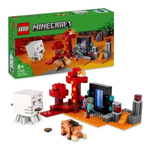 LEGO 21255 Minecraft Nether Geçidi Pususu 352 parça+8yaş