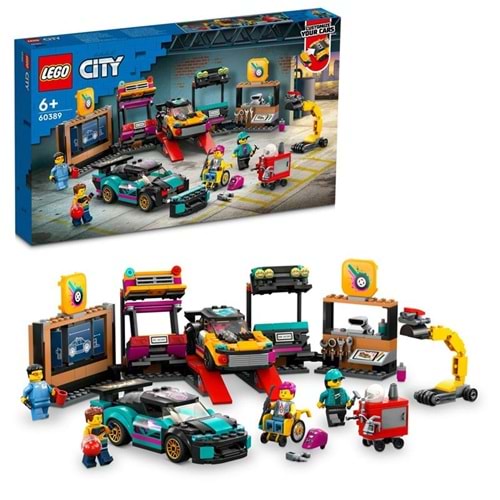 LEGO 60389 City­Araç Modifiye Atölyesi 507parça+6yaş