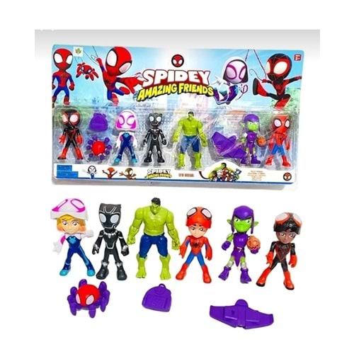 SRT Y18816 SPIDEY 8 Lİ SET ÖRÜMCEK ADAM