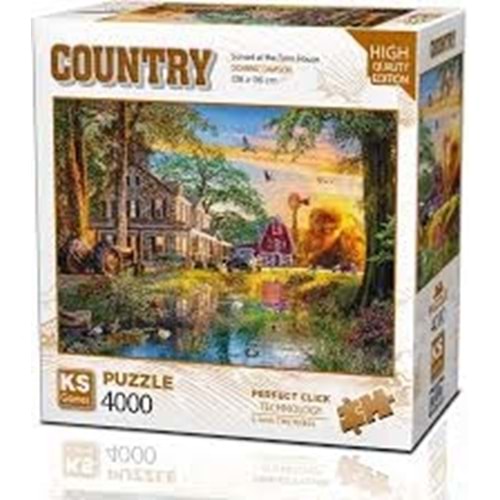 KS 23505 4000 PÇS Sunset At The Farm House 136X96