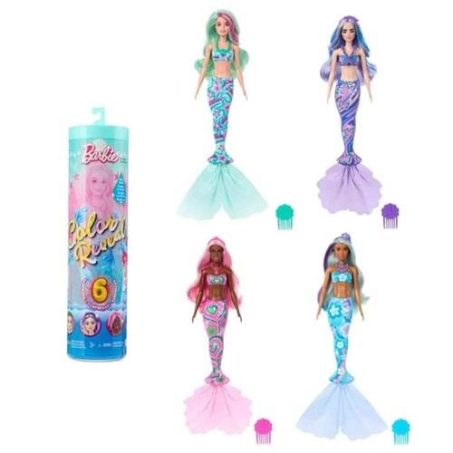 HRK12 Barbie Color RevealRenk Değiştiren Sürpriz BarbieDenizkızı Serisi