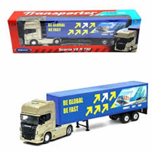 KARSAN 68021SS-F-GW WELLY 1:64 SCANIA R730 TRAILE