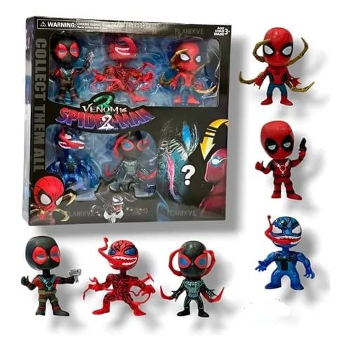 ETHELL 2023916 5 Lİ VENOM ÖRÜMCEK ADAM SETİ