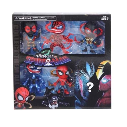 ETHELL 2023916 5 Lİ VENOM ÖRÜMCEK ADAM SETİ