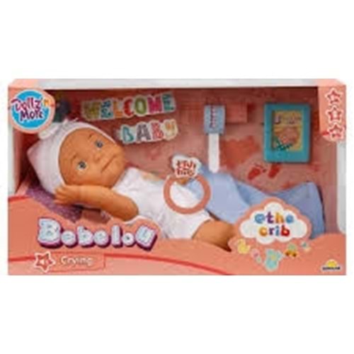 SUNMAN 5683 SUN­SABC­DZM­BEBEK SETBEBELOU THE CRIB SESLİAĞLAYAN 30CM 2R BYK KUTU