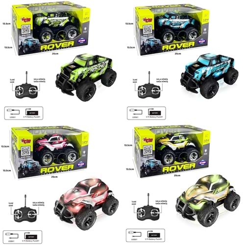 VARDEM SYR-666-842-3-4-5-6-7UK FF SARJLI ROVER OFF-ROAD ISIKLI ARABA1:24