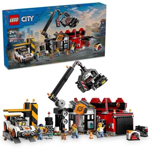 LEGO 60472 City Hurdalık veArabalar 871 parça +7 yaş