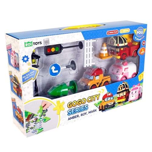 POLI ZR-913 ROBOCAR POLİGOGO CİTY SERİES AMBER ROYMARK OYUN SETİ