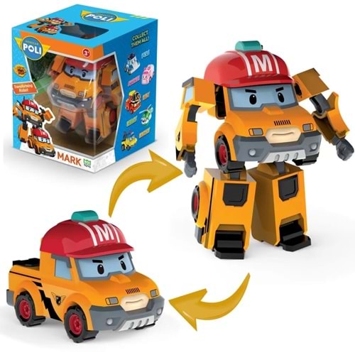 POLI MRT-0654 ROBOCAR POLİTRASFORMİNG ROBOT FİGÜRMARK