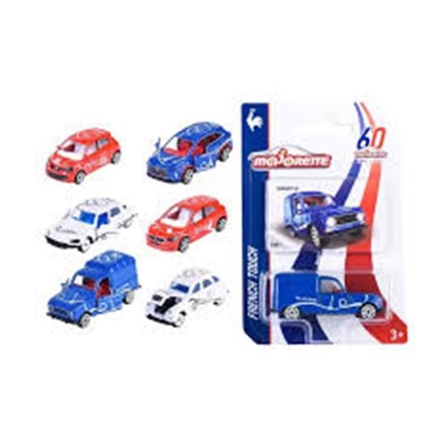 212055011 Majorette French Touch Premium Cars 6-as