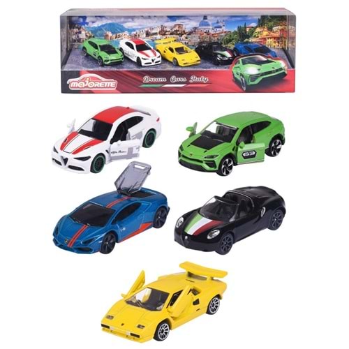 212053178 Majorette Dream Cars Italy 5 Pieces Gift