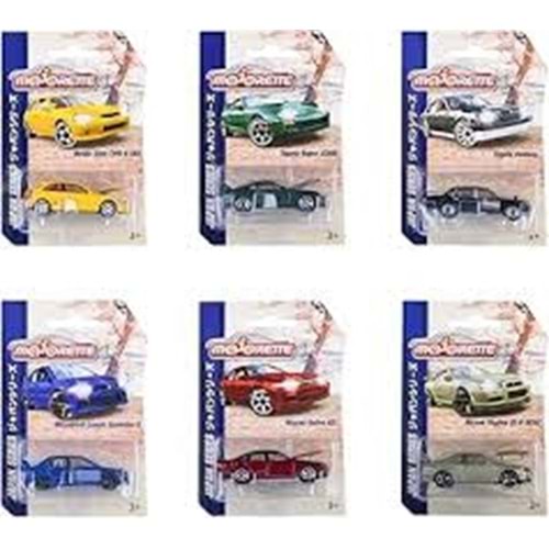 212051030 Majorette Japan Series Deluxe Cars 6-ass
