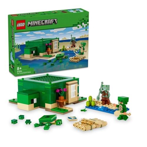 LEGO 21254 Minecraft Kaplumbağa Plaj Evi 234 parça