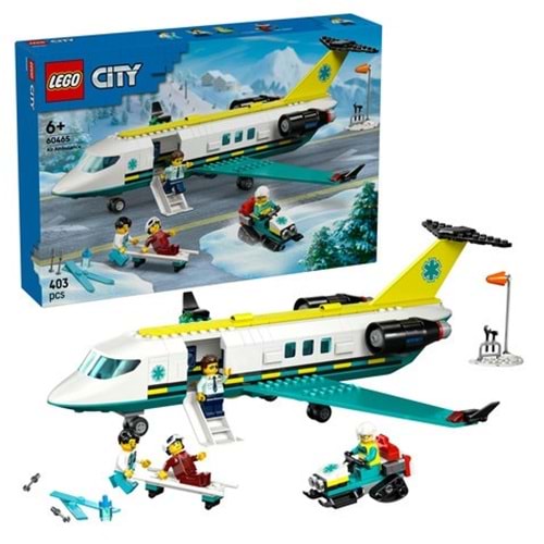 LEGO 60465 City Helikopter Ambulans Uçağı 403 parça +6 yaş
