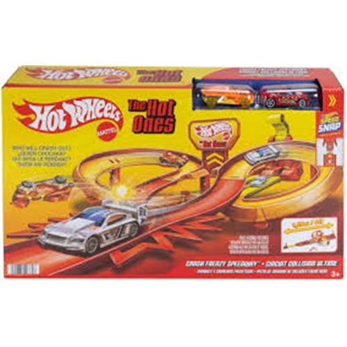 JFD11 Hot Wheels The Hot Ones Crash Speedway Frenzy
