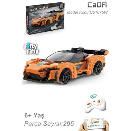 VAGON C51075W CADA TURUNCU Blaze Car BLOCK OYUNCAK 295 PARÇA
