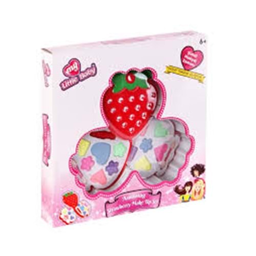 MMX 05006 ÇİLEK KUTULU 3LÜ MAKYAJ SETİ