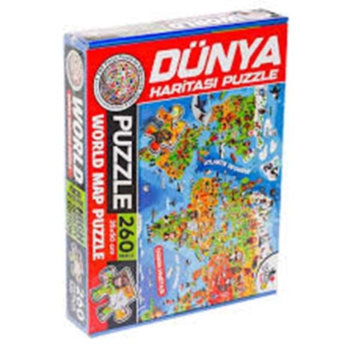 TOT-7375 DUNYA KULTUR HARITASI PUZZLE