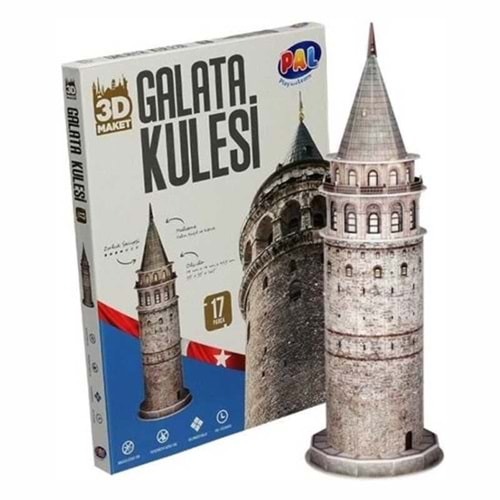 TOT-8210 GALATA KULESI 3D AHSAP PUZZLE
