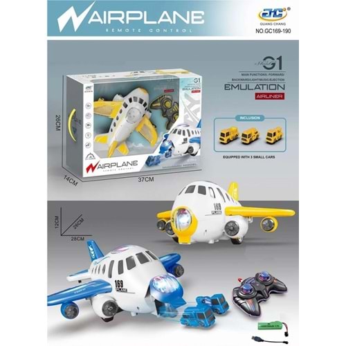 CANALİ İ-GC169-190 UZ.KUMANDALI ŞARZLI UÇAK