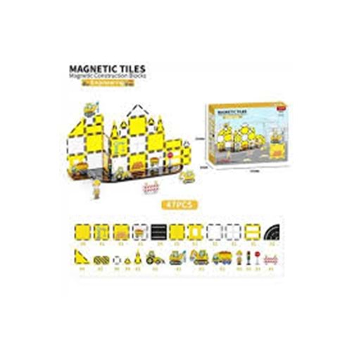 DUDE SH40757 47 PARÇA MAGNET MÜHENDİSLİK SERİSİ RENKLİ BLOKLAR