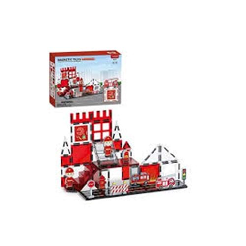 DUDE SH40758 48 PARÇA MAGNET İTFAİYE SERİSİ RENKLİ BLOKLAR