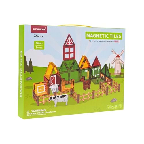 SH40760 46 PARÇA MAGNET ÇİFTLİK SERİSİ SERİSİ RENKLİ BLOKLAR