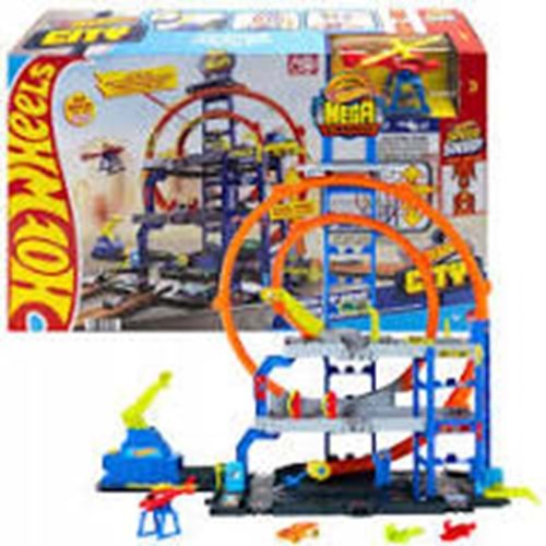 MATTEL JBM74 Hot Wheels Mega Loop Garaj