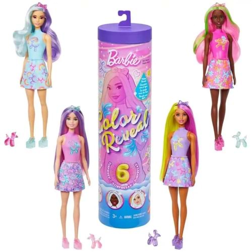 Barbie Color Reveal Balondan Hayvan Figürleri Serisi JFV58-JGB07