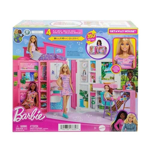 MATTEL HRJ77 Barbienin Yeni Portatif Evi 2024 (Bebek Dahi