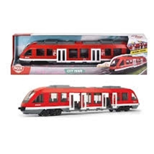 203748002 Dickie City Train free wheel interior opening doors and roof 1 43