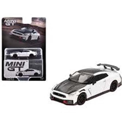 EKN Mini GT 1/64 Nissan GT-R Nismo 2024 Brilliant White Pearl
