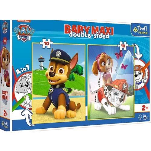 VARDEM PUZZLE-43003 PUZZLES BABY MAXI 2X10 PAW