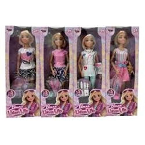 VARDEM WG-661039,36,38,21 KUTULU 29CM 4 ASORTI AKSESUARLI MANKEN BEBEK