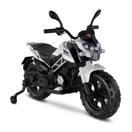 BABYHOPE 447 MOTOCROSS AKÜLÜ MOTOR (BEYAZ)