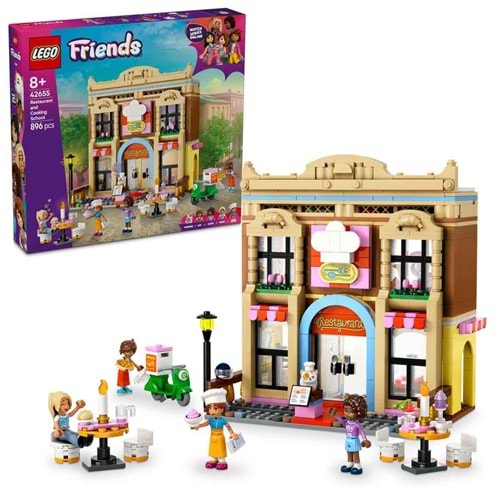LEGO 42655 Friends Restoran ve Aşçılık Okulu 896 parça +8 yaş