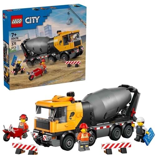 LEGO 60478 City Beton Mikseri 371parça +7 yaş