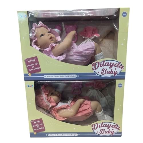 HALLEY SH59998 40 CM TAM VİNİL BEBEK EMZİKLİ HAVLULU-ZRV