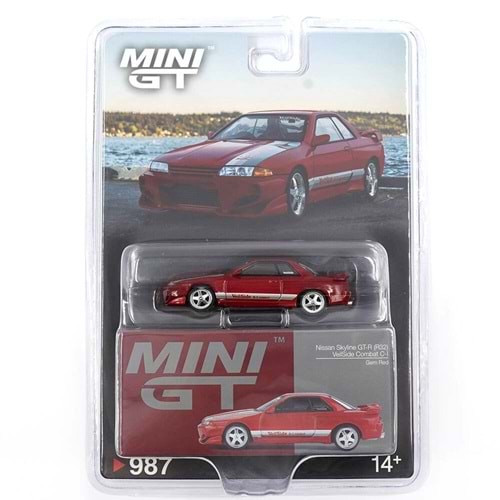 EKN Mini GT 987 1/64 Nissan Skyline GT-R (R32) VeilSide Combat C-I Gem Red