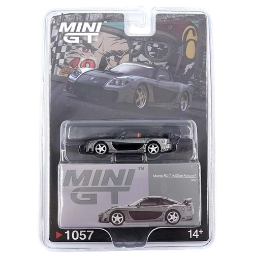 EKN Mini GT 1057 1/64 Mazda RX-7 VeilSide Fortune Grey MGT01057-BL