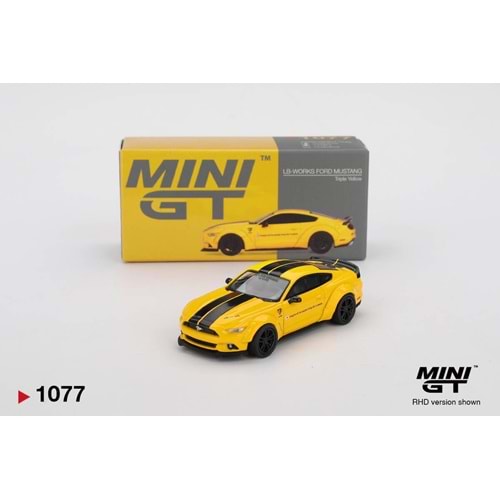 EKN Mini GT 1077 1/64 LB-WORKS FORD MUSTANG Triple Yellow MGT01077